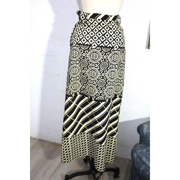 Prestige of Boston Maxi Skirt Geometric Pattern Size S Boho Union Made USA VTG - Picture 7 of 11